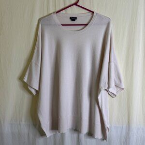 NWOT Splendid Size XXL 2XL Ivory Knit Dolman Short Sleeve Boxy Pullover Sweater